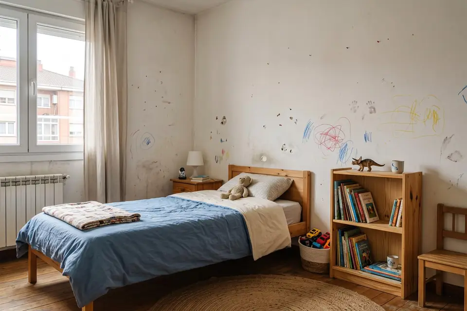 Habitación infantil antes de pintar